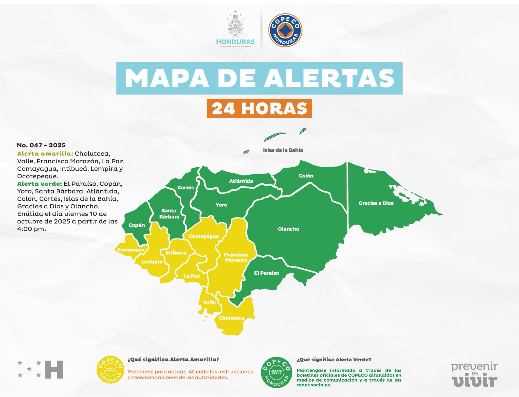alertas en Hondura por lluvias