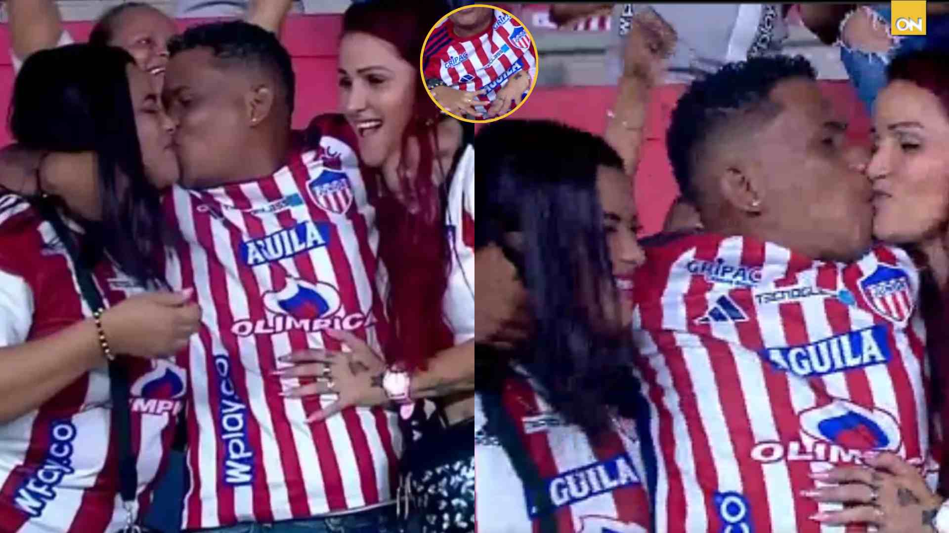 Hincha causa furor al proponer matrimonio a dos mujeres al mismo tiempo en el estadio