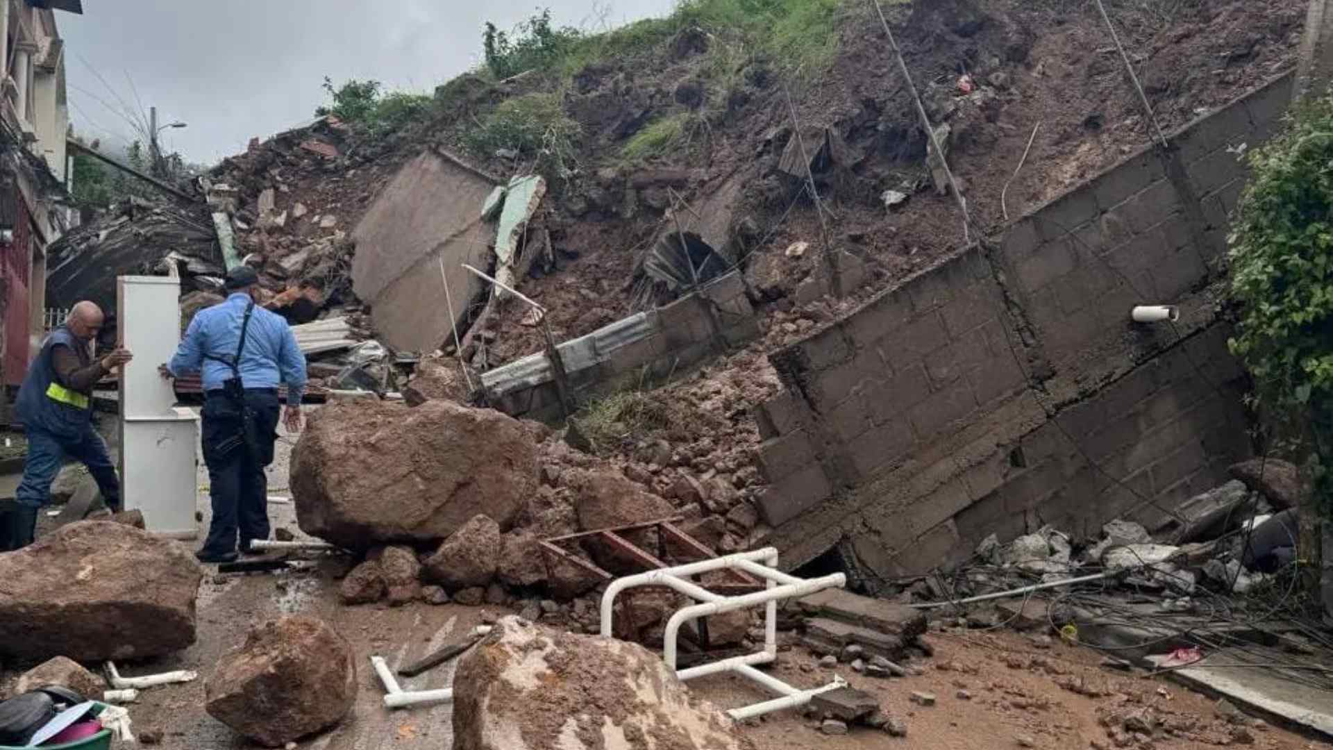 Imágenes muestran el caos provocado por las lluvias en el Distrito Central