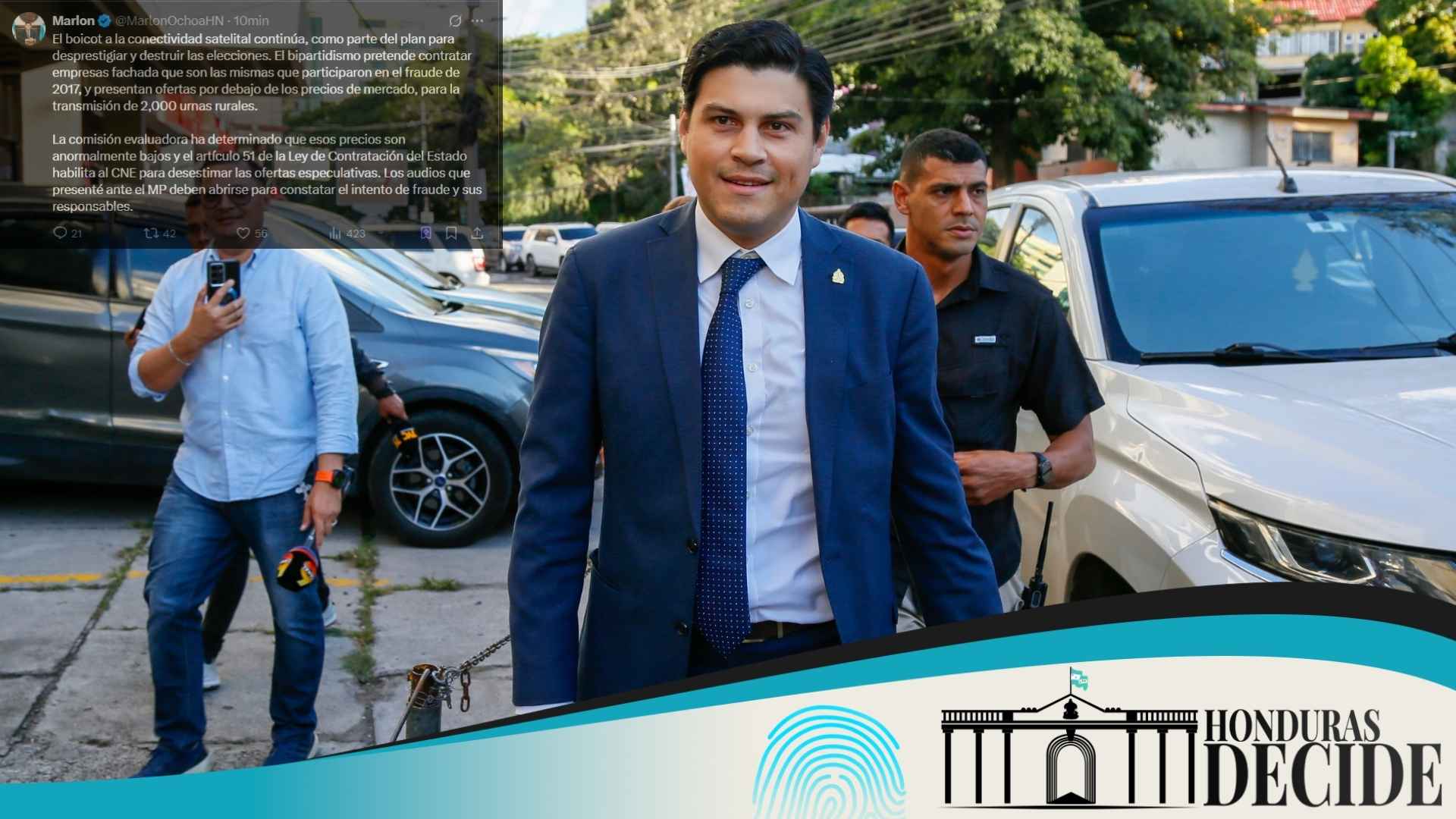 Marlon Ochoa reitera denuncia de presunto boicot a conectividad satelital