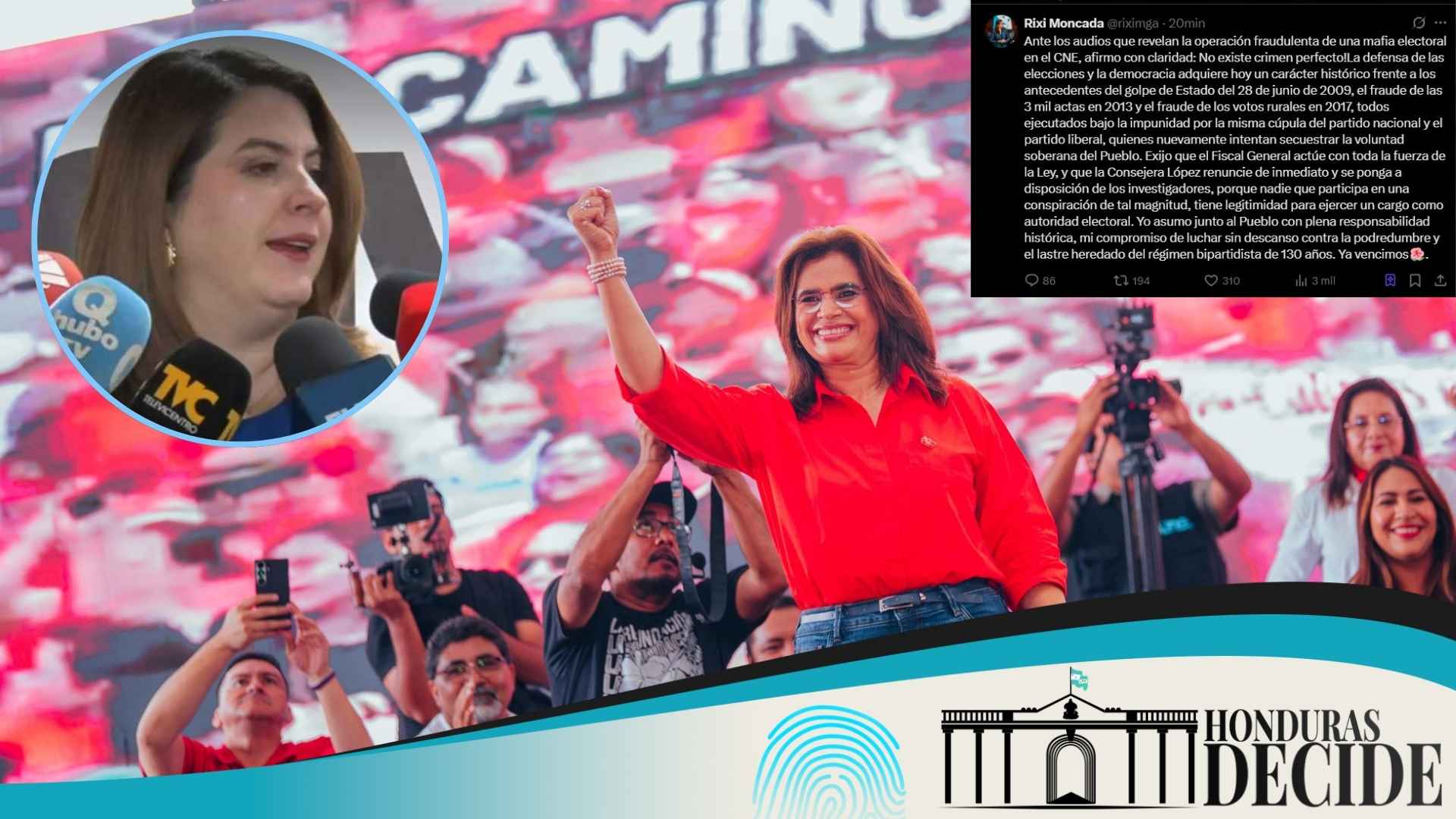 Rixi Moncada pide renuncia de Cossette López como consejera en el CNE