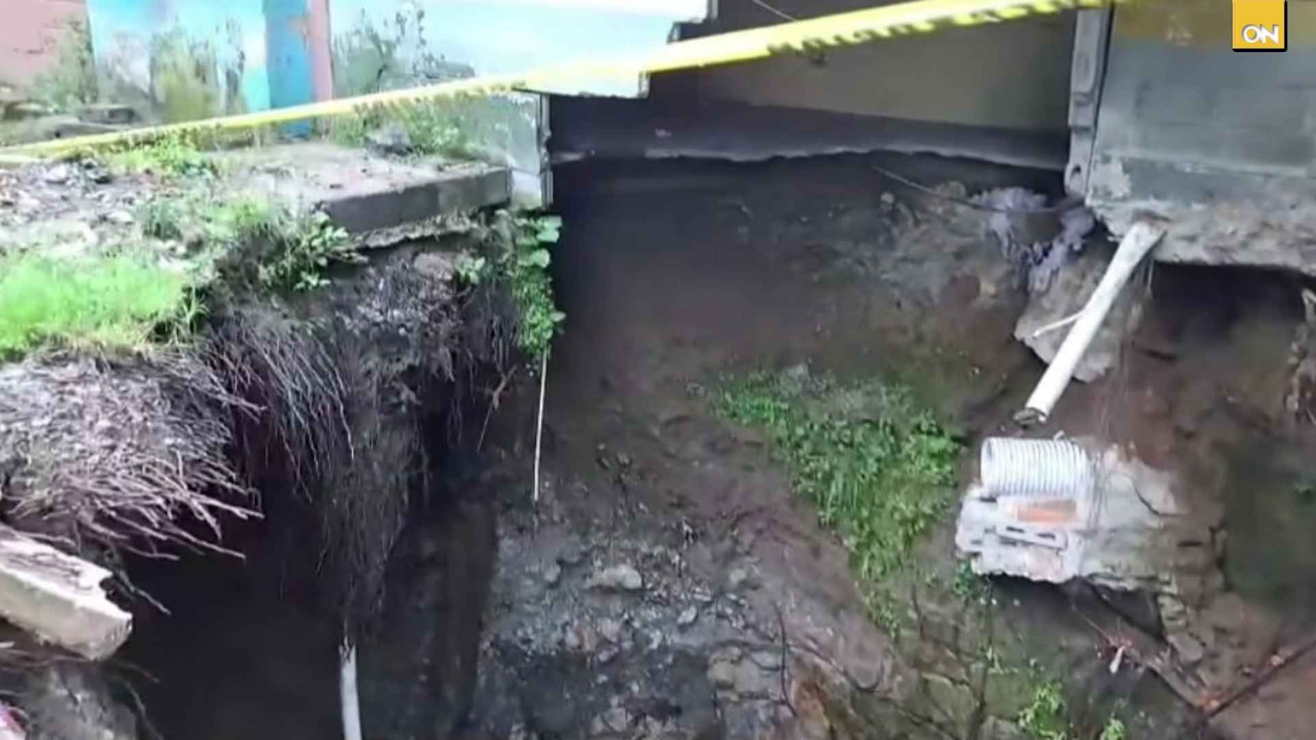 Socavón en Centroamérica Oeste pone en alerta a residentes