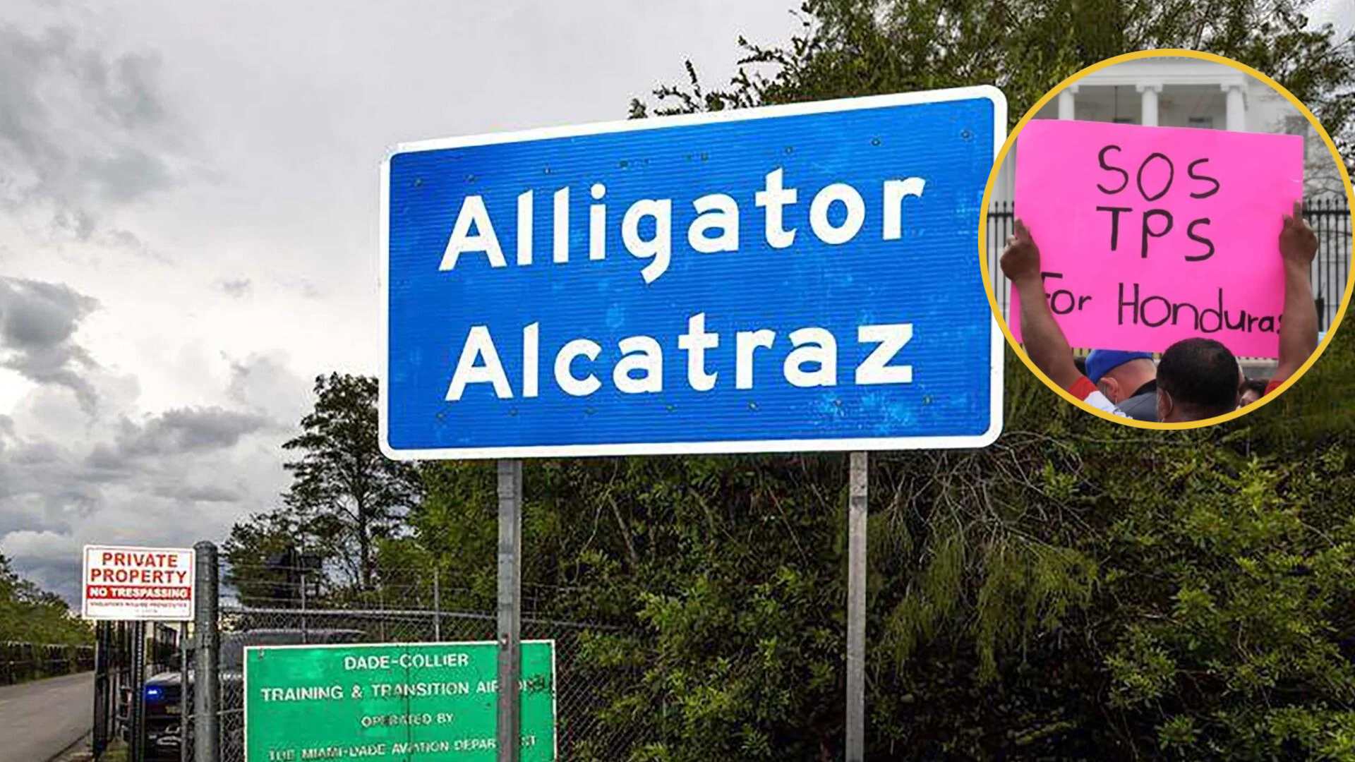 Segundo hondureño con TPS detenido permanece recluido en el centro Alligator Alcatraz