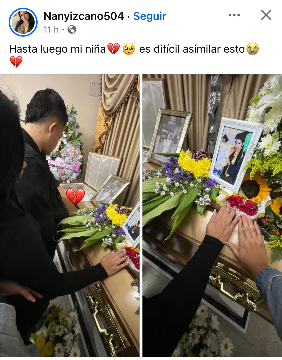 Creadores de contenido hondureños se despiden de Jenifer Rivas con emotivos mensajes