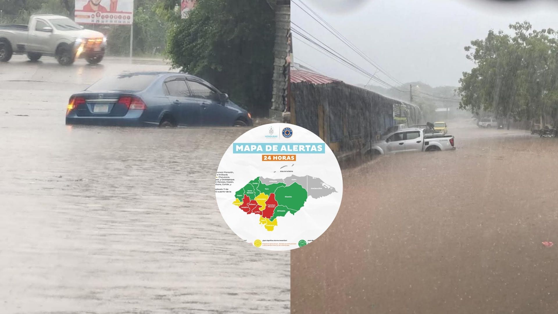 alerta roja en honduras por lluvias