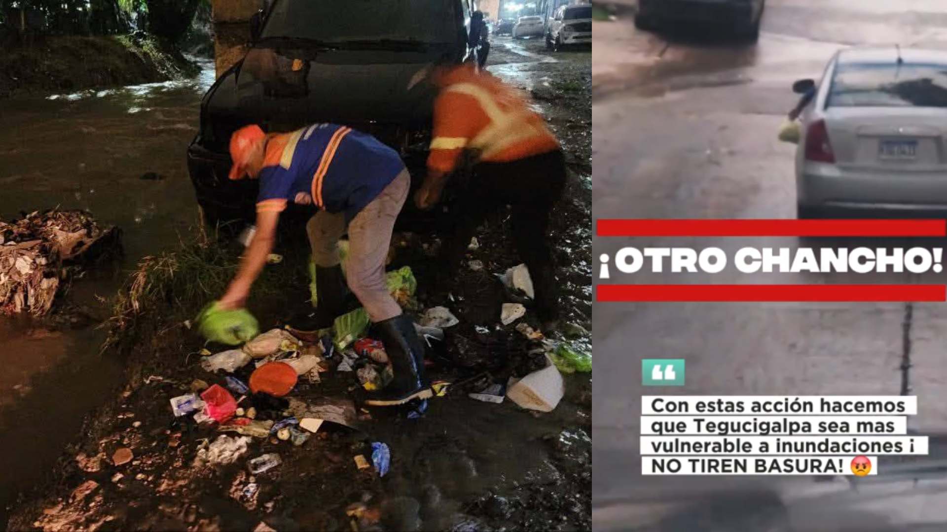 Crítica por basura en medio de lluvias en Tegucigalpa