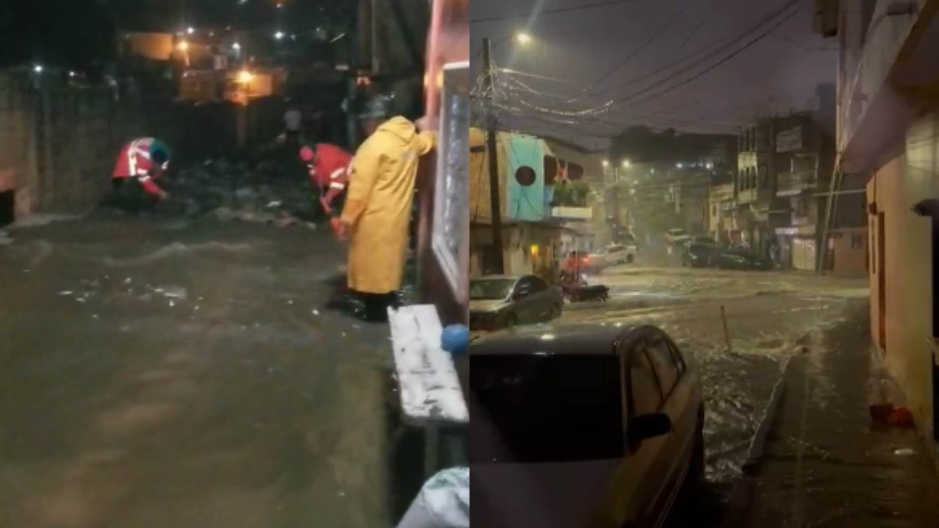 calles inundadas, derrumbes y una mujer fallecida tras quedar soterrada