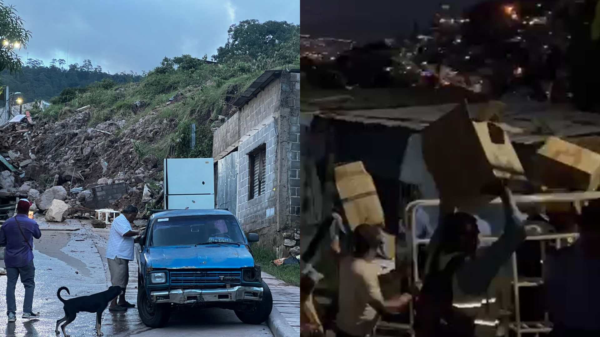 Lluvias TGU: Solidaridad a afectados de colonia El Reparto