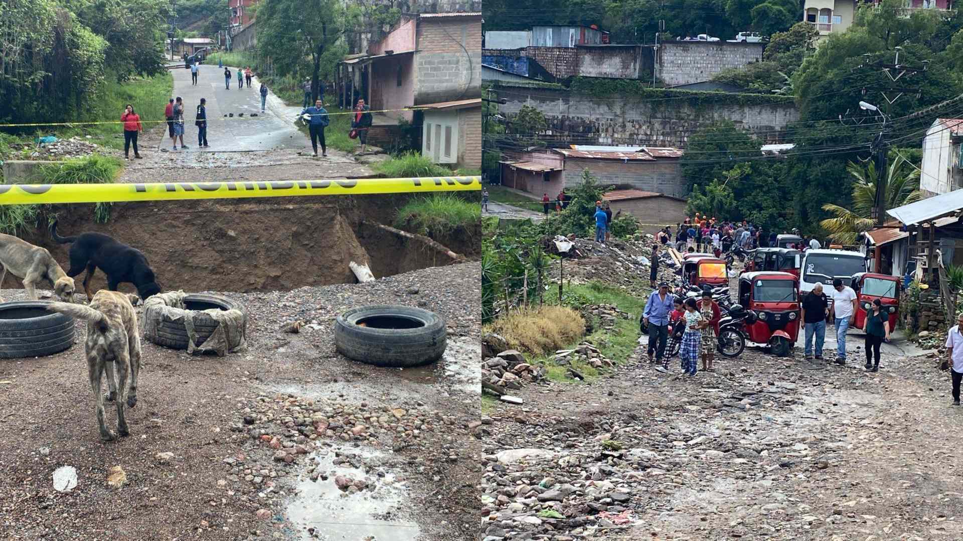 Comunidades incomunicadas en Honduras por las fuertes lluvias
