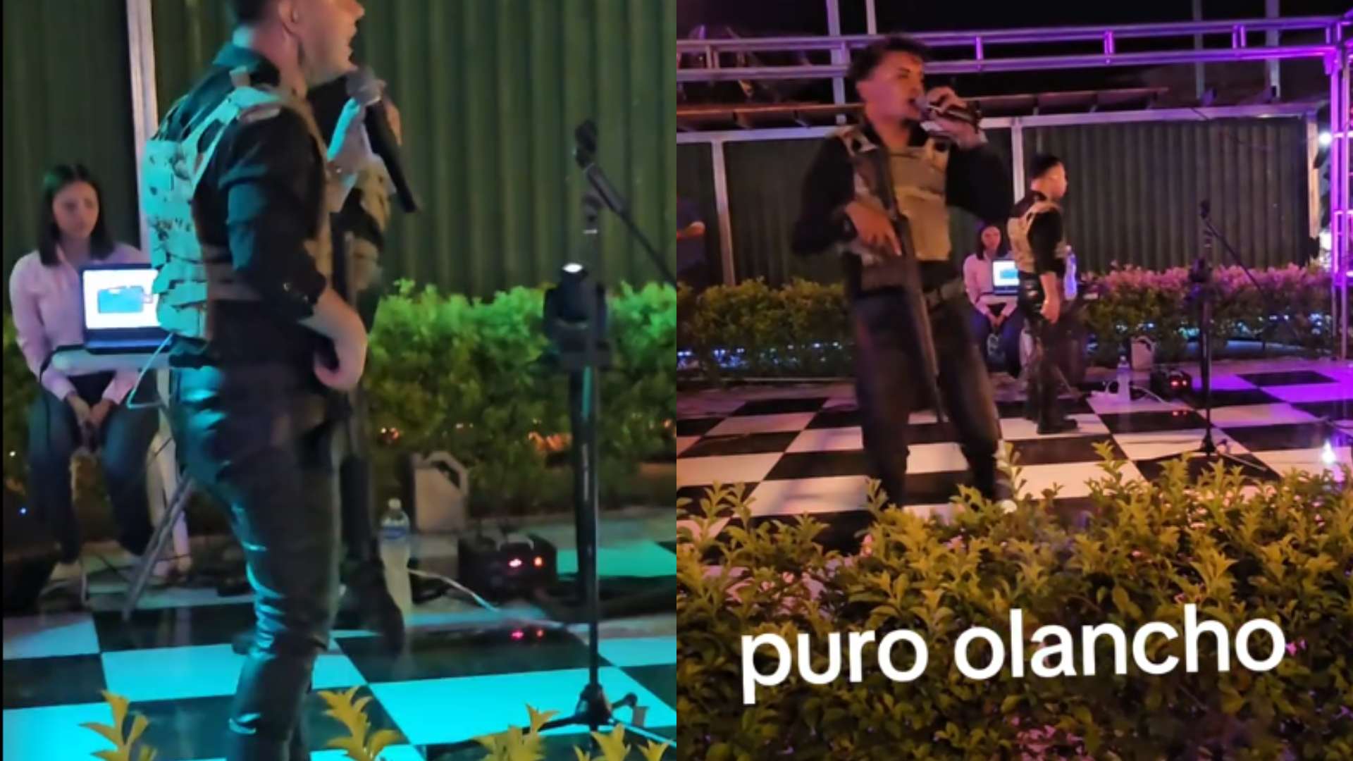 Hombres armados se apoderan de escenario cantando en Olancho y causan furor en TikTok