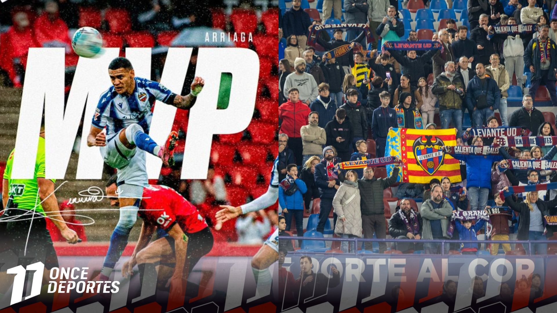 Kervin Arriaga brilla y es premiado por la afición tras su exhibición con el Levante ante Mallorca