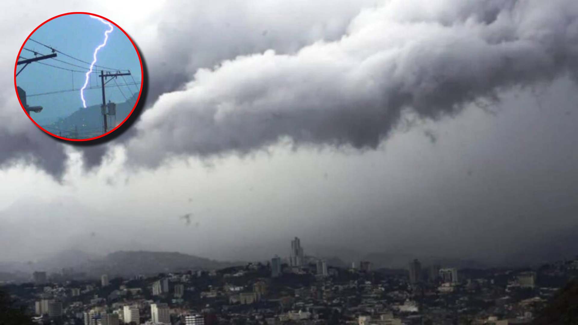 Estos sectores se esperan que persista lluvias con actividad eléctrica este lunes en Honduras