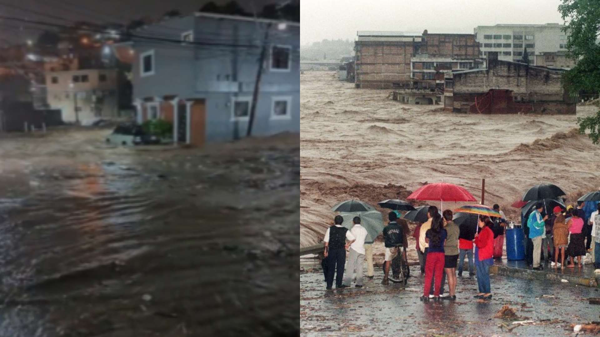 Afectados por lluvias en Tegucigalpa recuerdan el huracán Mitch