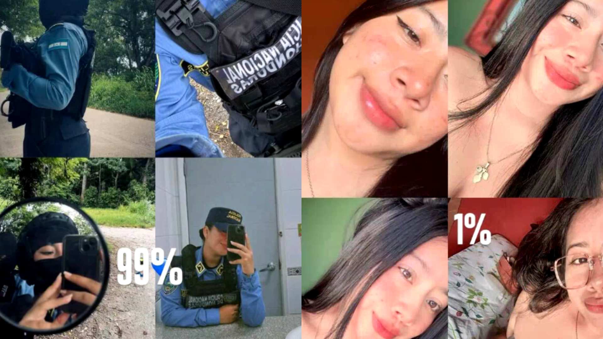 Agente de la policía hondureña roba corazones en TikTok