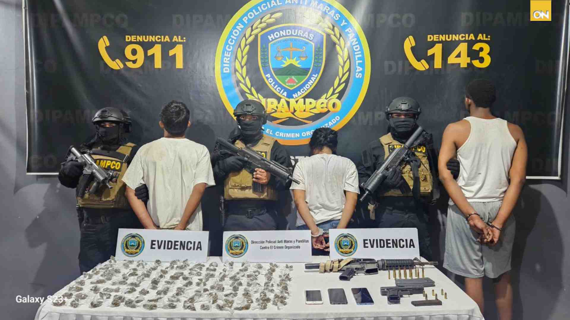 siete pandilleros extorsión