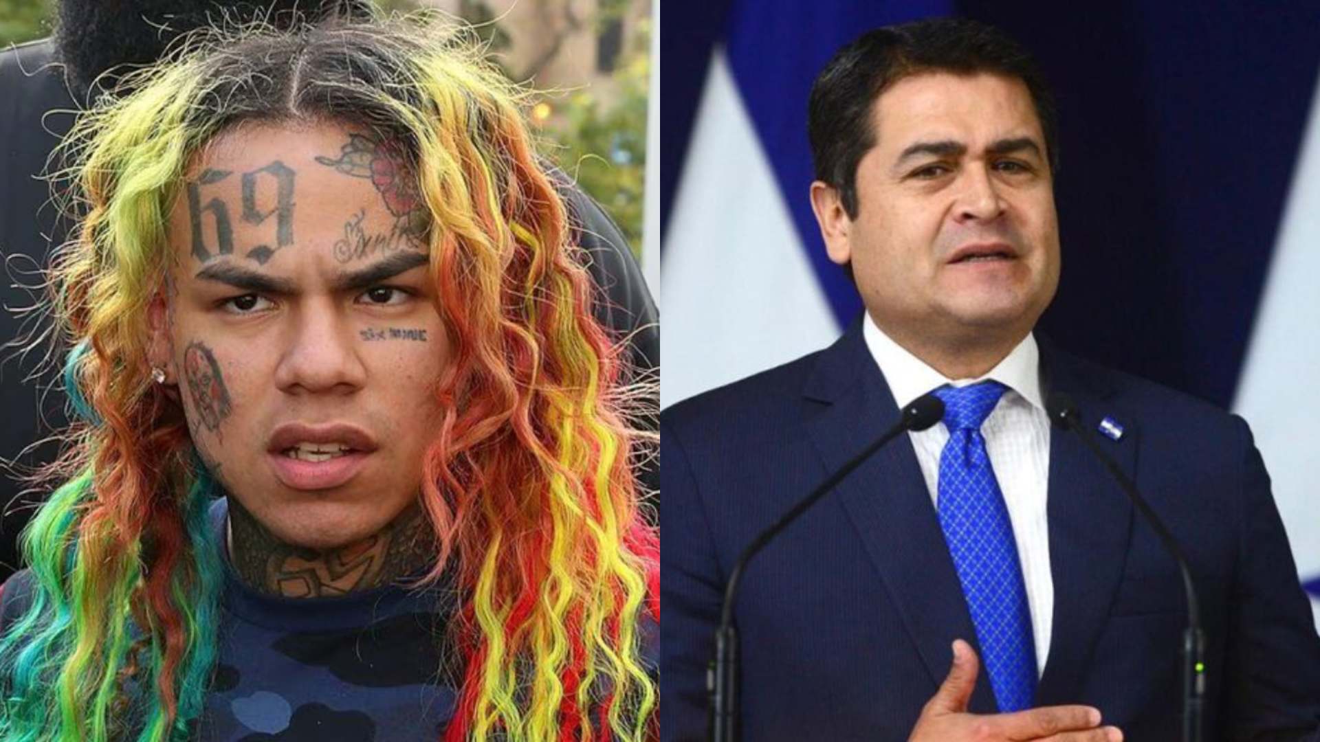 ¿Tekashi 6ix9ine y Juan Orlando Hernández juntos?