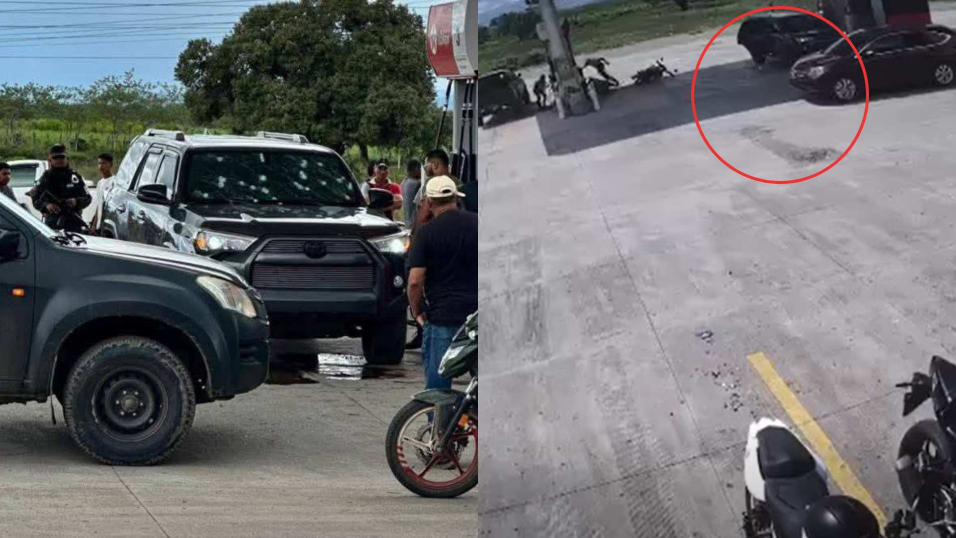 Video muestra instante en que comenzó tiroteo en San Esteban, Olancho