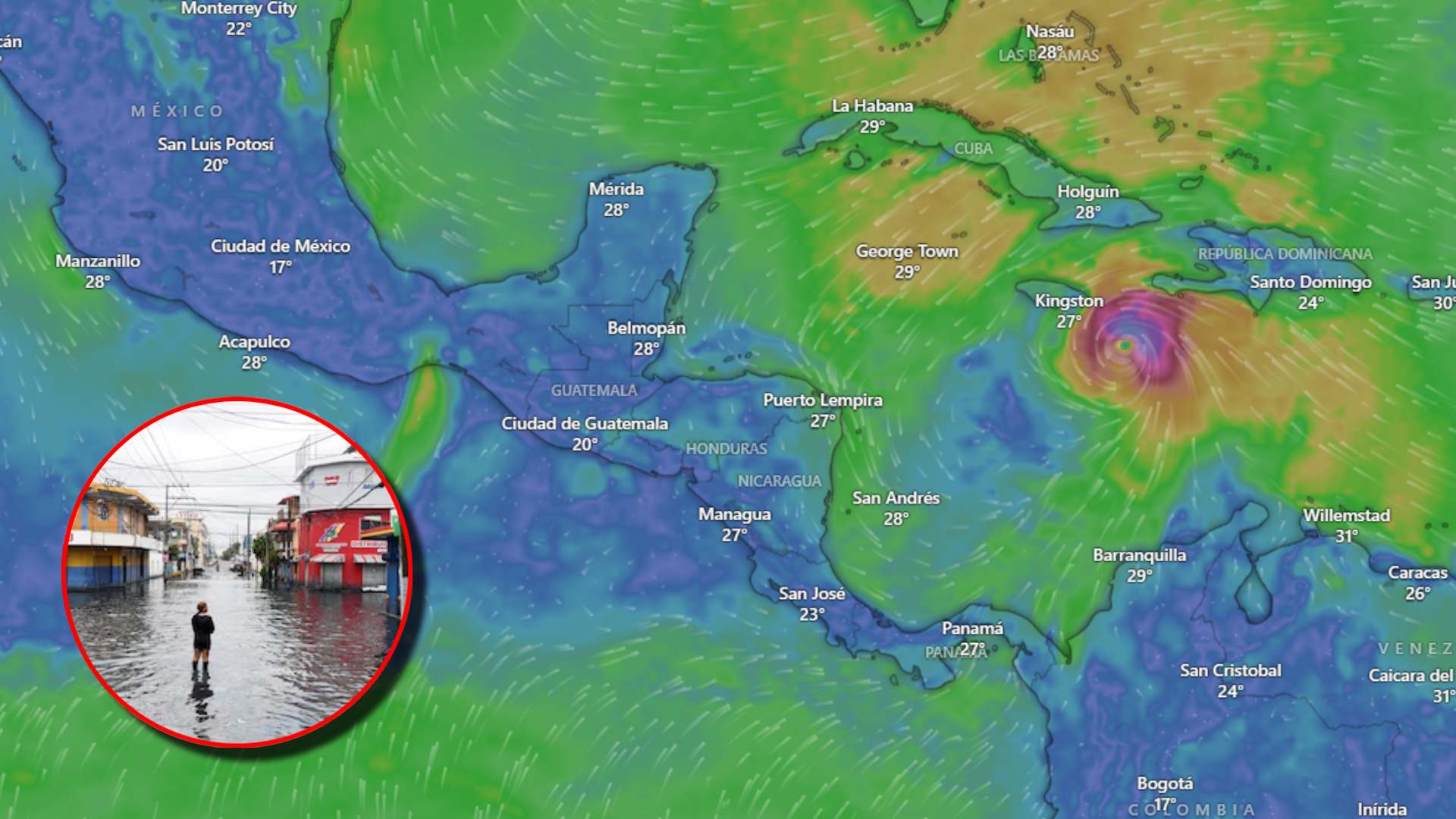 Trayectoria EN VIVO: Tormenta tropical Melissa avanza en el Caribe, ¿afectará a Honduras?