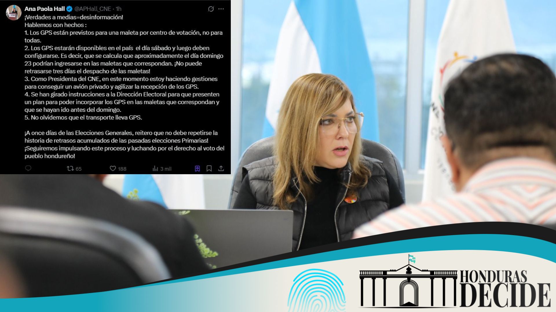 Ana Paola Hall reitera que banderillazo será el jueves