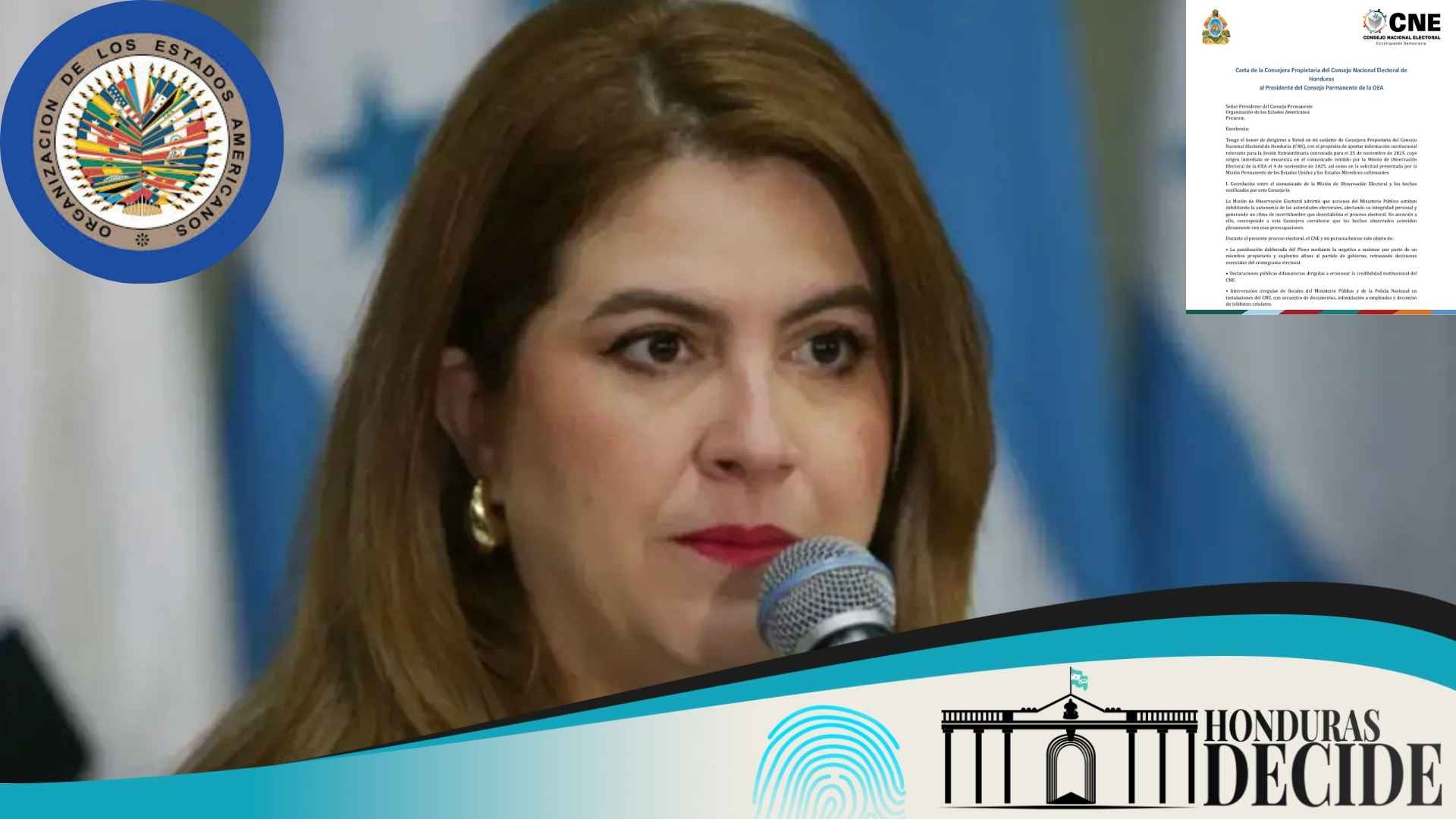 Cossette López denuncia hostigamiento previo a elecciones en Honduras
