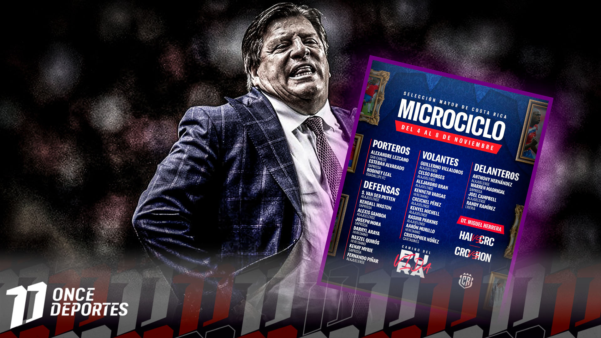 Costa Rica de Monstruo Morado ante Honduras: Miguel Herrera convoca a figuras de Saprissa para enfrentar a La H