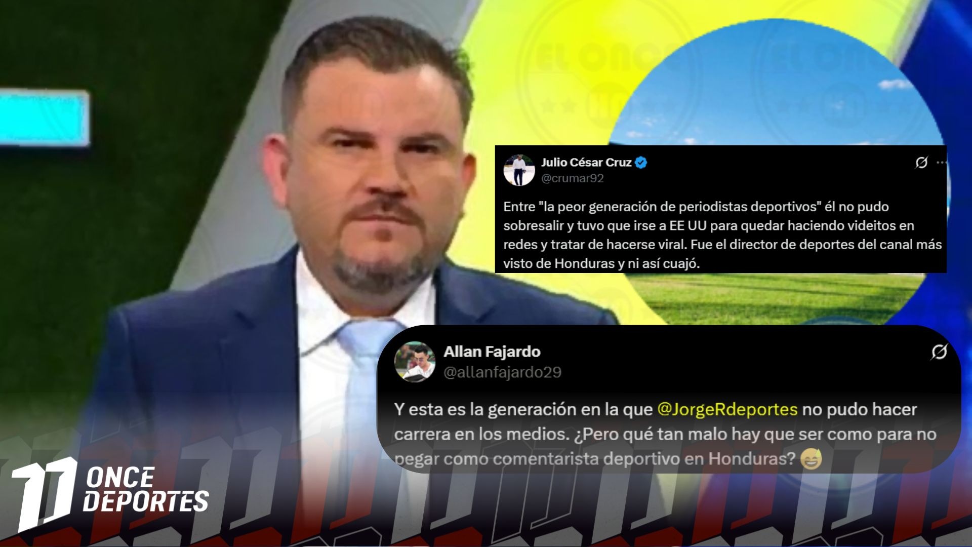 Guerra total entre periodistas deportivos y el exiliado Jorge Rivera