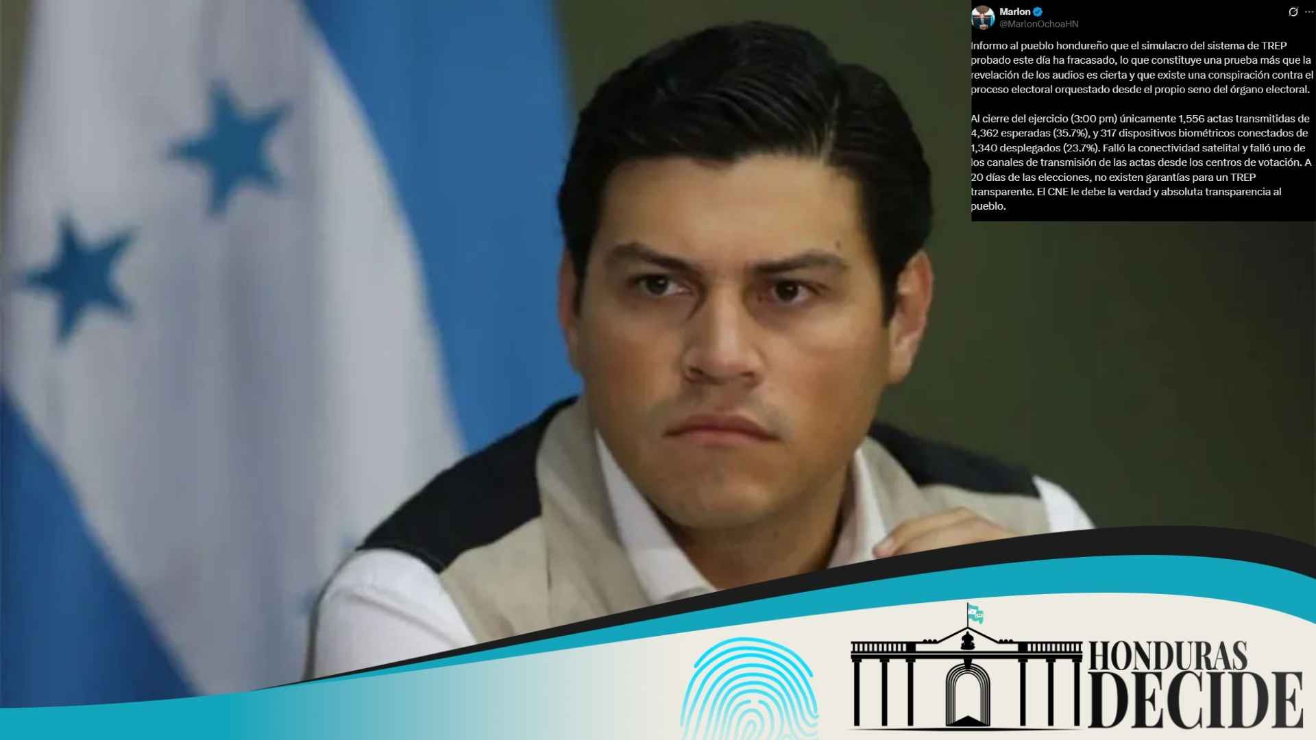 Marlon Ochoa califica de “fracaso” el simulacro del TREP