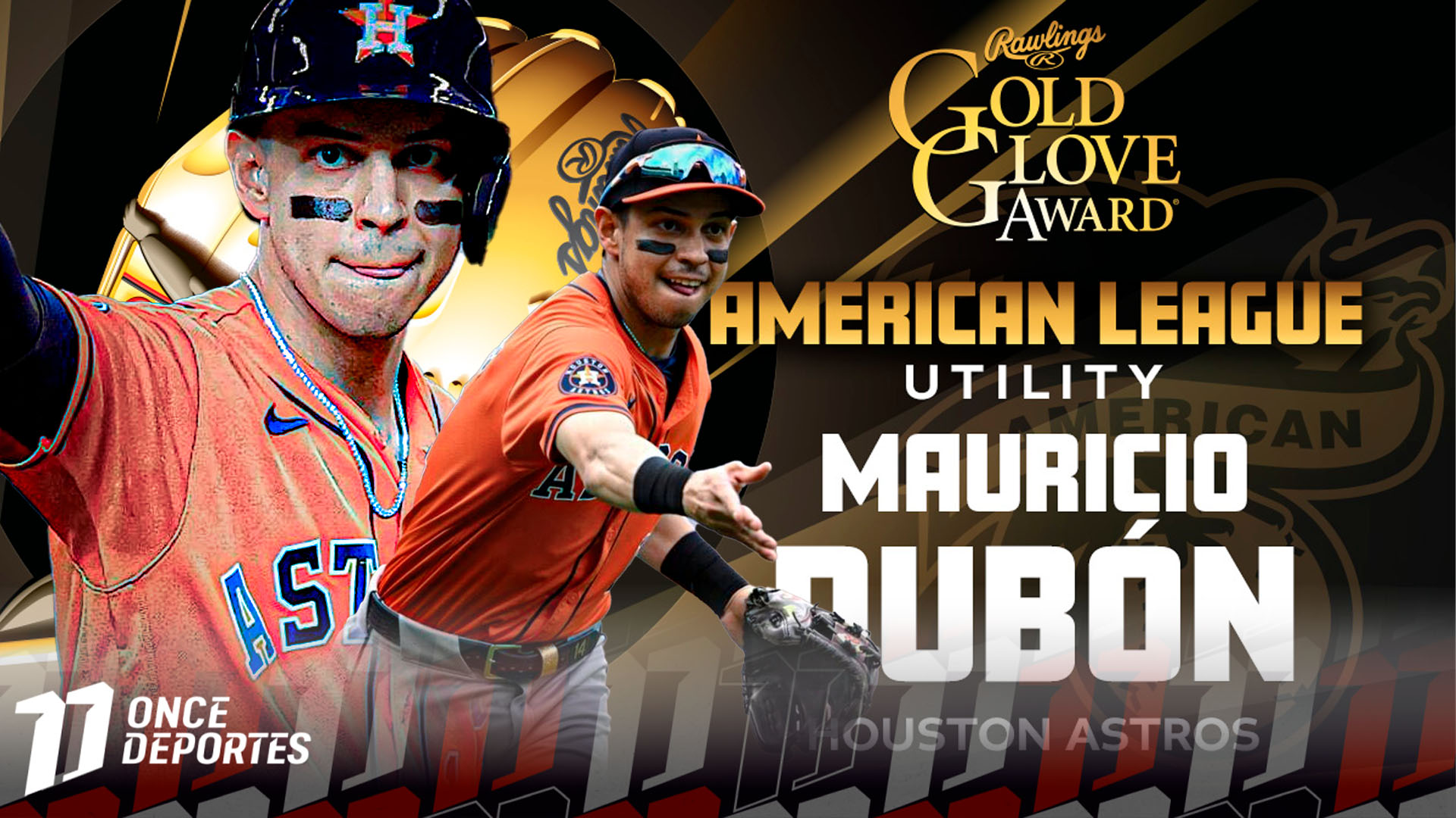 Mauricio Dubon gana por segundo año el Guante de Oro de la MLB