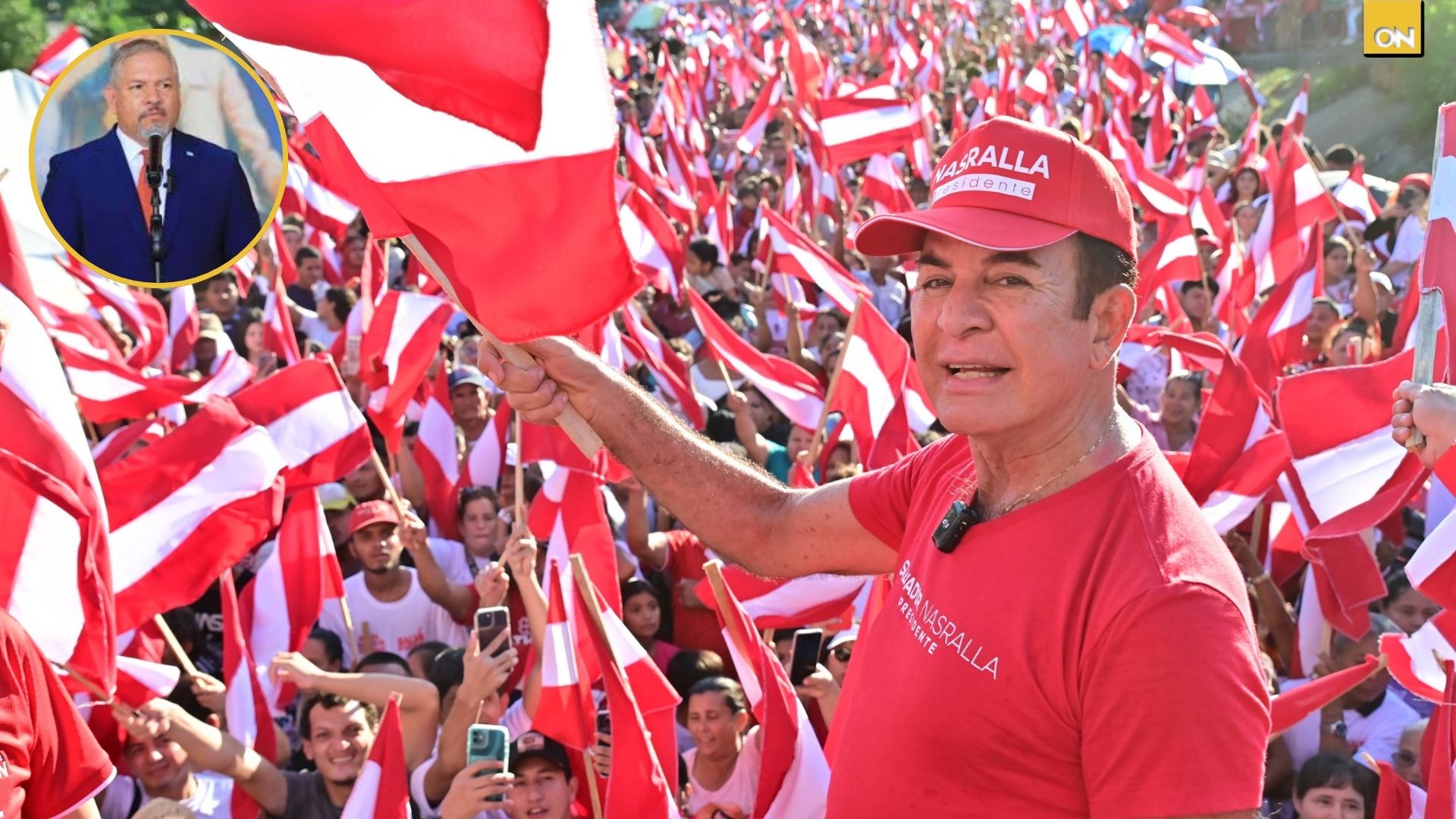 Nasralla promete romper relaciones con Venezuela si llega a la presidencia; oficialismo reacciona