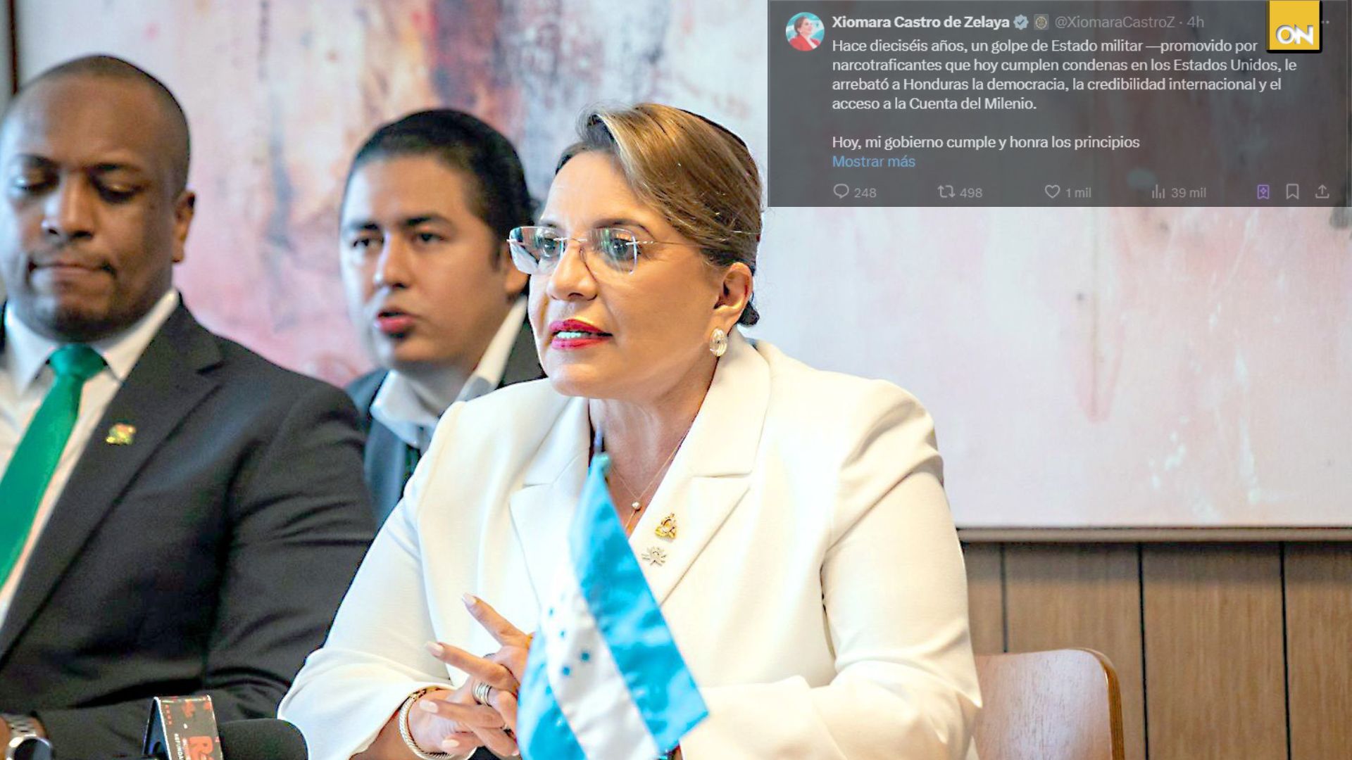 Presidenta Xiomara Castro sobre la Cuenta del Milenio “Hoy, mi gobierno cumple”
