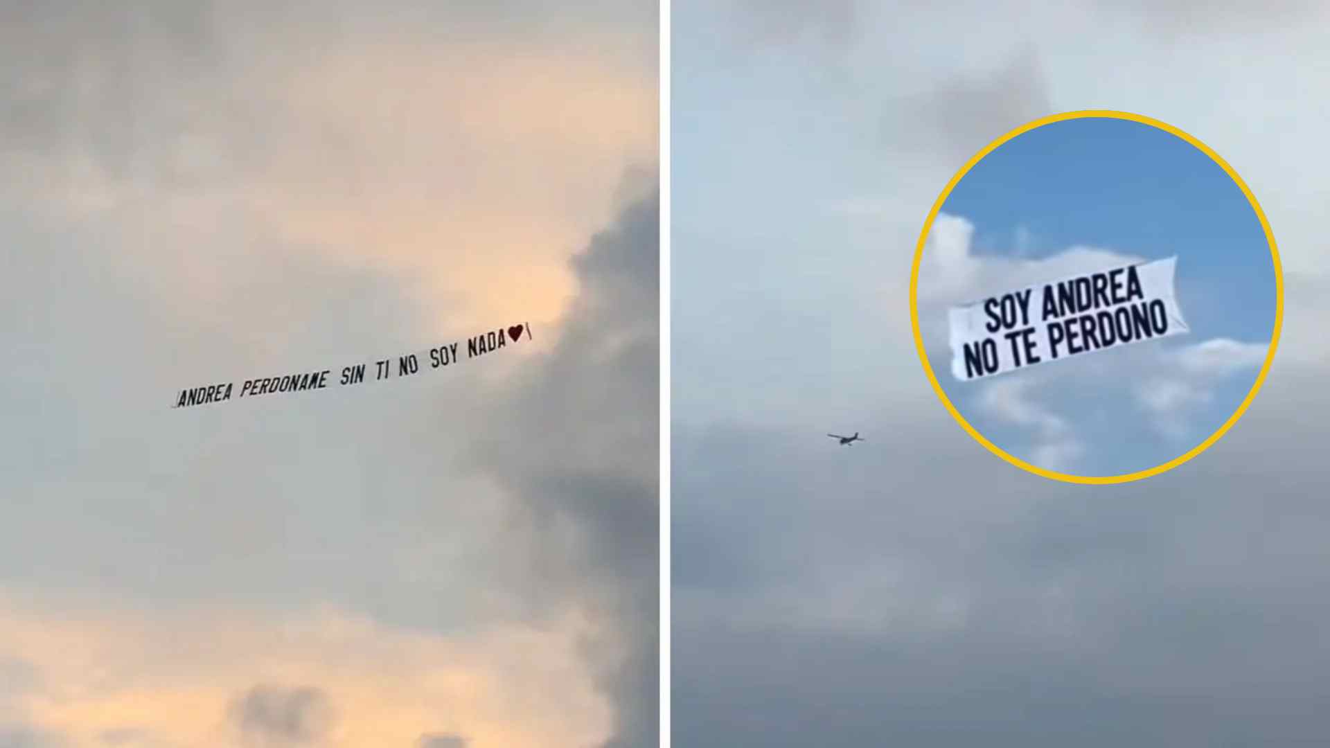 “Andrea, perdóname”: el mensaje en los cielos de San Pedro Sula que desató furor en redes sociales