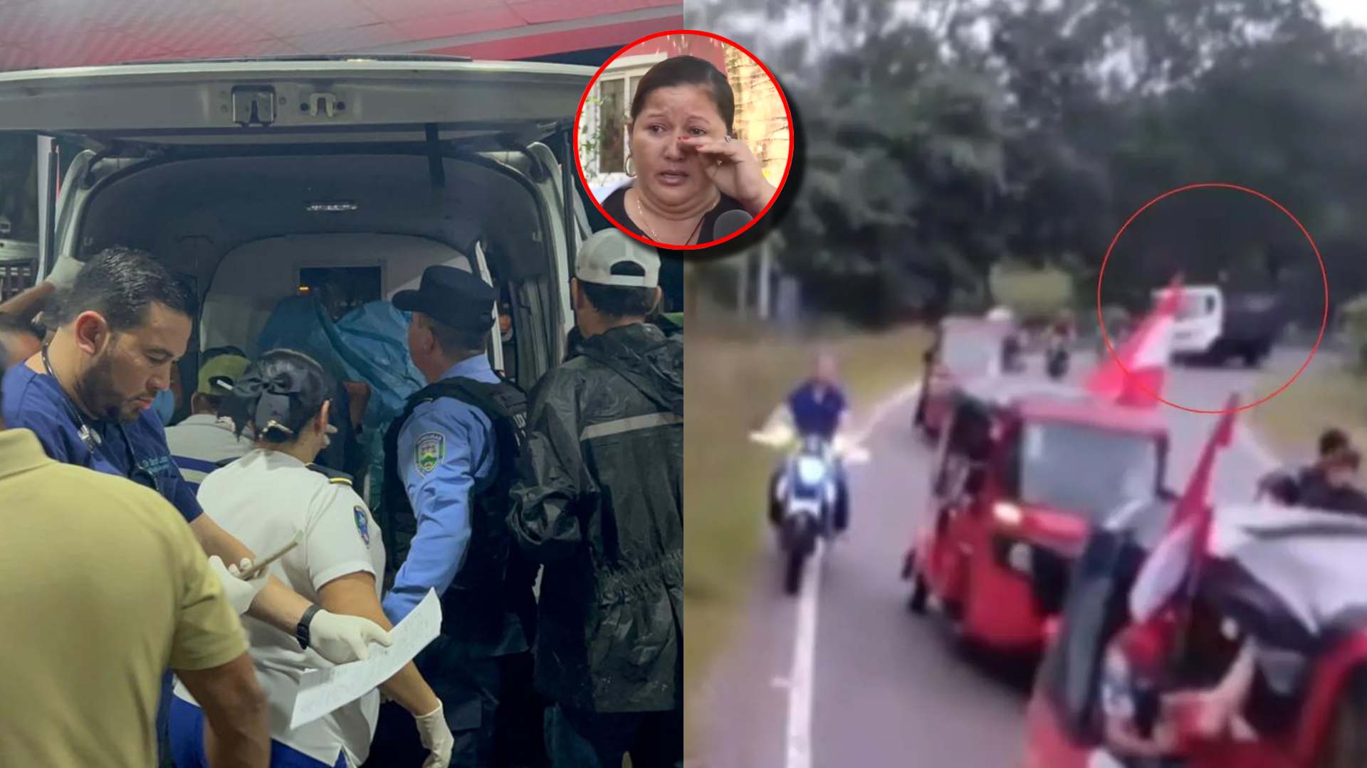 Relatan drama accidente en caravana política en Santa Bárbara