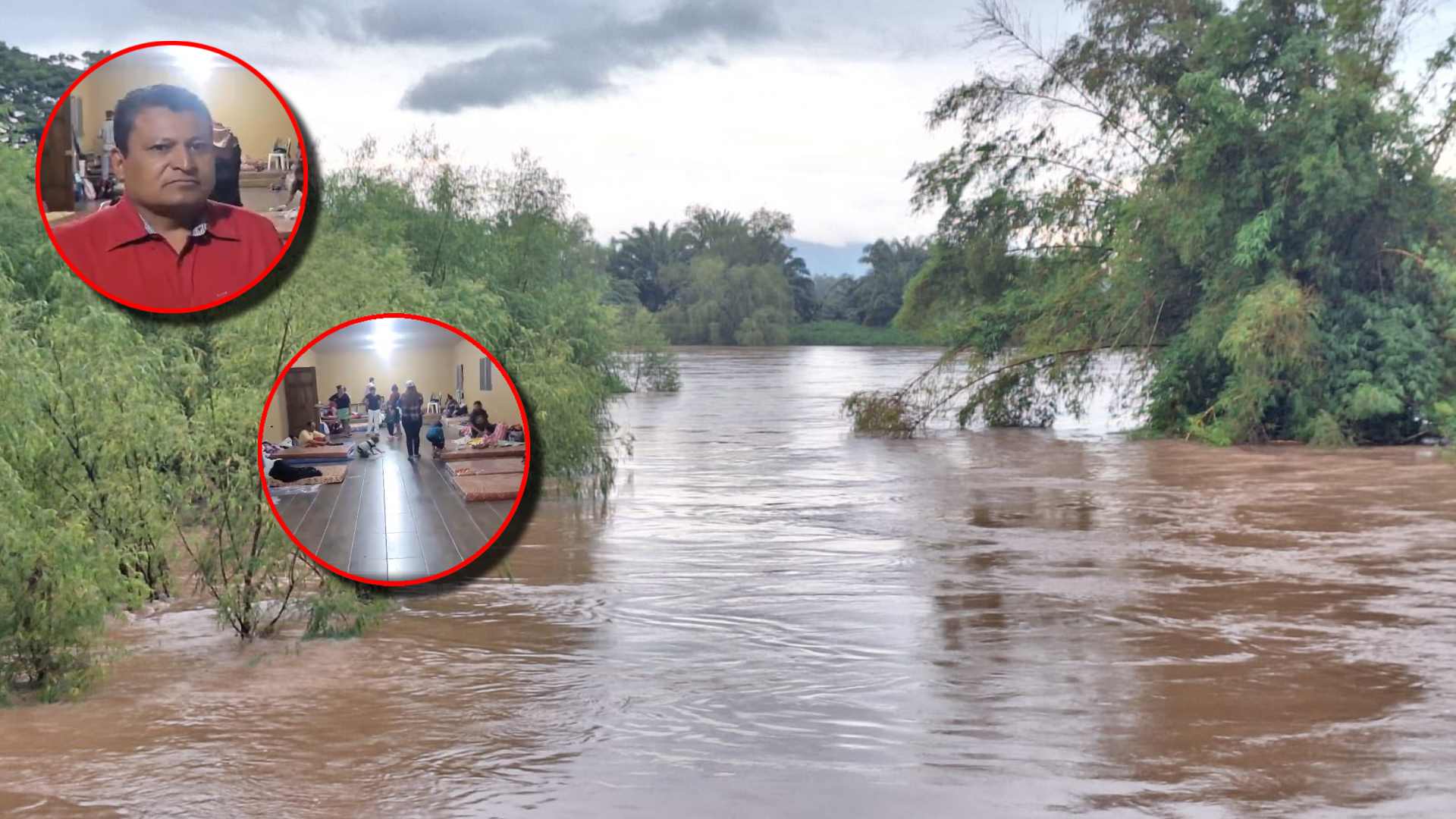 Hondureño apoya afectados por inundaciones en El Progreso, Yoro