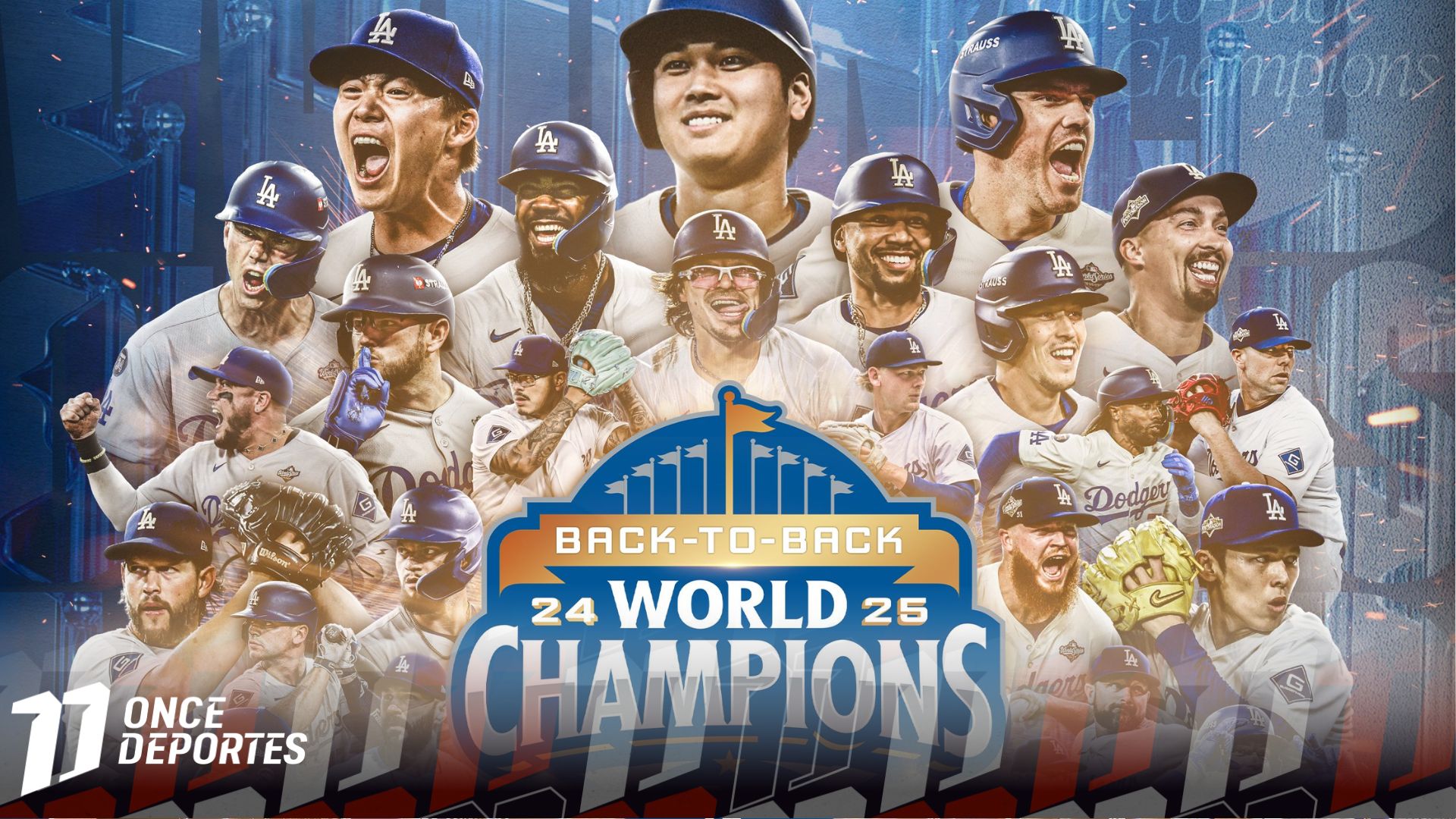 Los Ángeles Dodgers se coronan bicampeones de la Serie Mundial tras vencer a los Blue Jays en once entradas