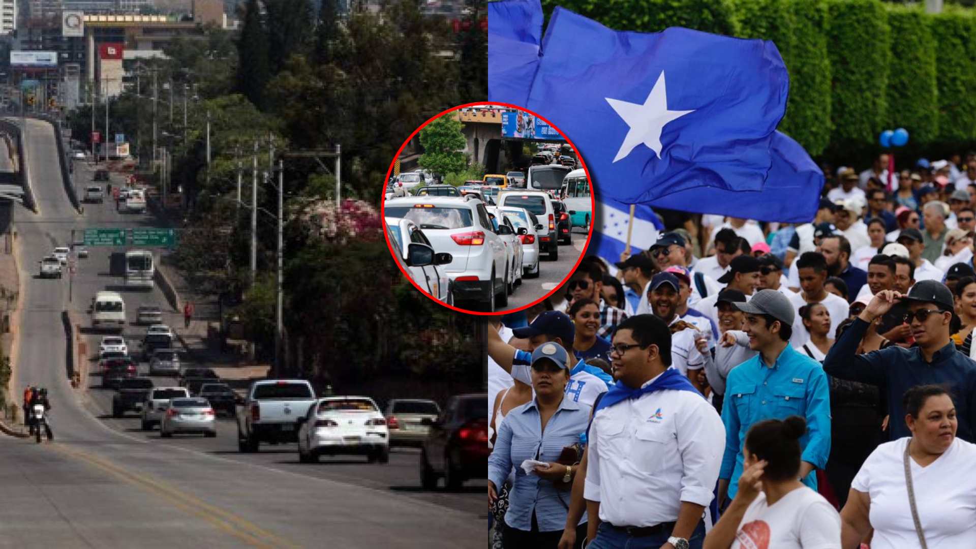 Tráfico vehicular sábado 8 de noviembre en Tegucigalpa