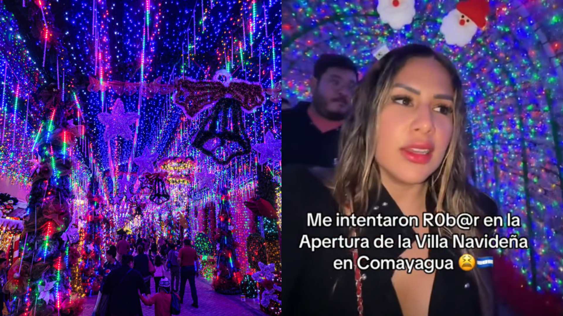 Colombiana, casi víctima de robo en villa navideña en Comayagua