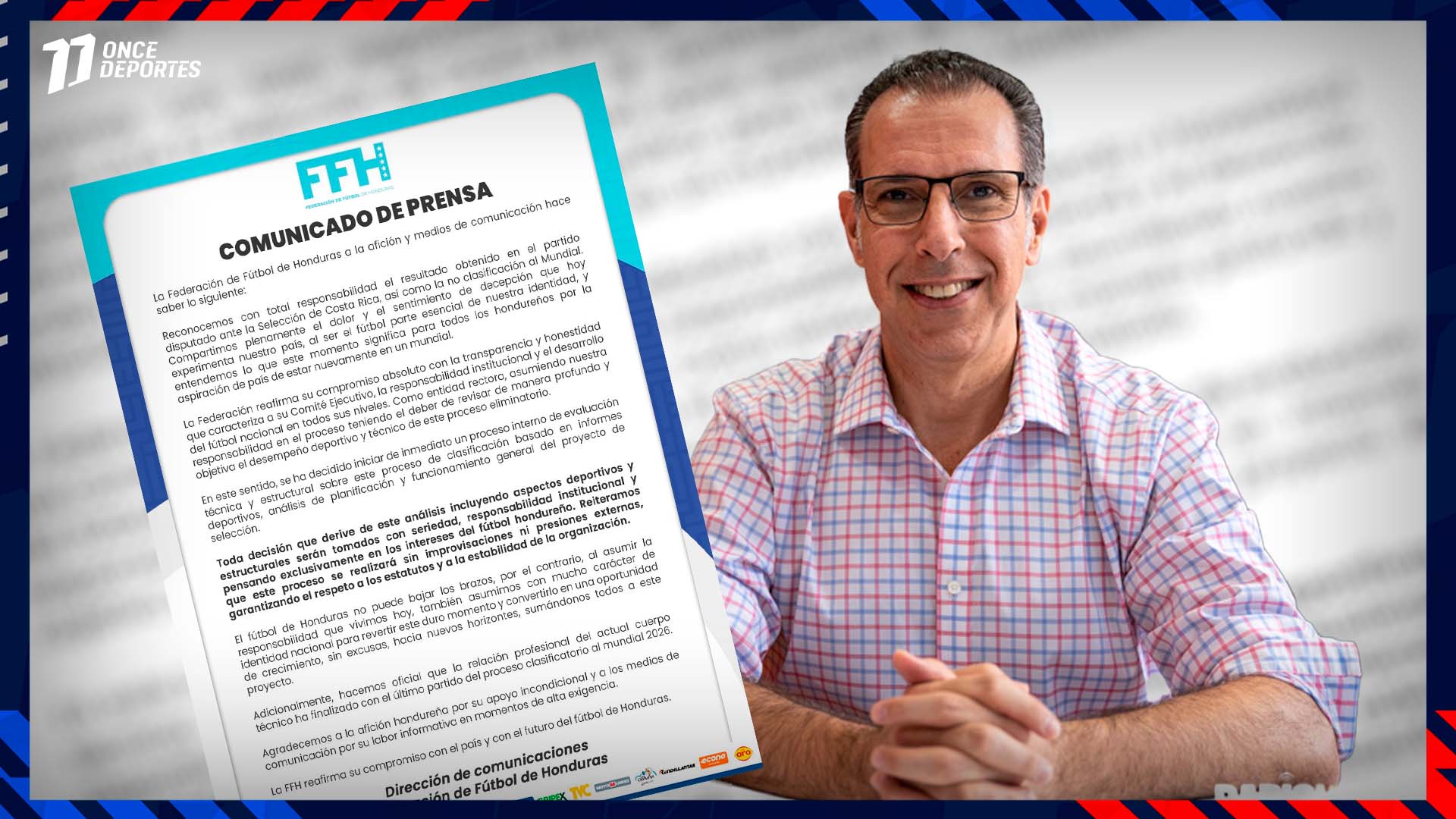 ¡Explotó! Mauricio Kawas destrozó a la FFH tras la salida de Rueda: "Son pura casaca"