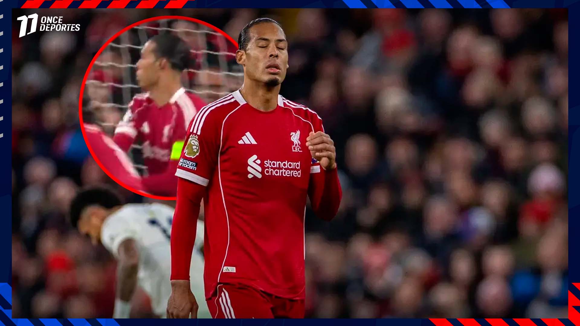 ¡INSÓLITO! El blooper "infantil" de Van Dijk que hunde al Liverpool en Champions