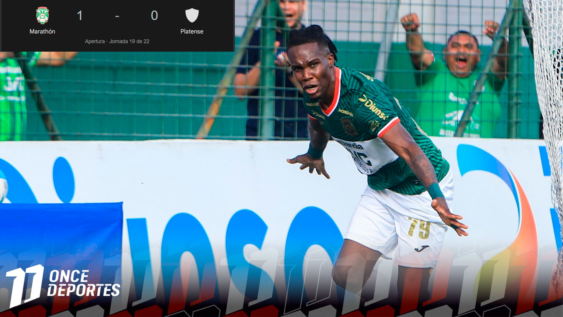 ¡Jugador de partidos y momentos grandes! Marathón le ganó a Platense con cabezazo de Rubilio Castillo