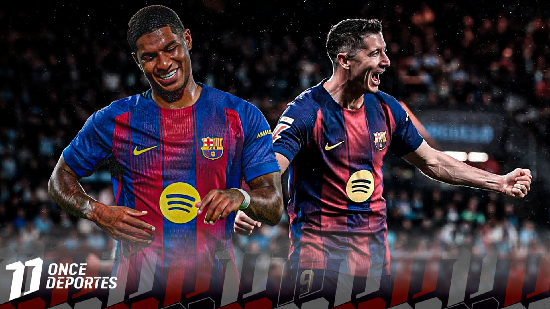 Hat-trick de Lewandowski y Rashford: Barcelona venció al Celta en un duelo de locura
