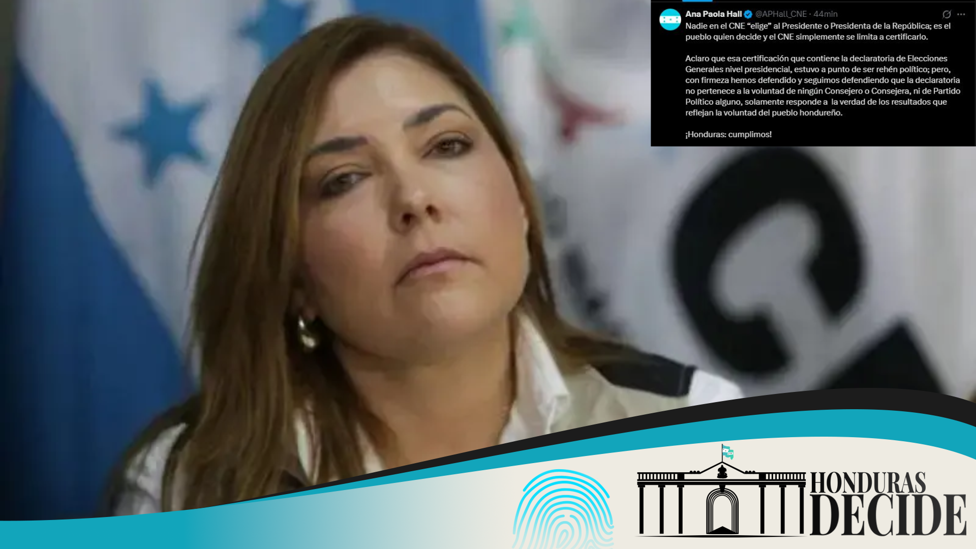 Ana Paola Hall reafirma tras declaratoria a nivel presidencial “El pueblo elige al presidente, no el Consejo”