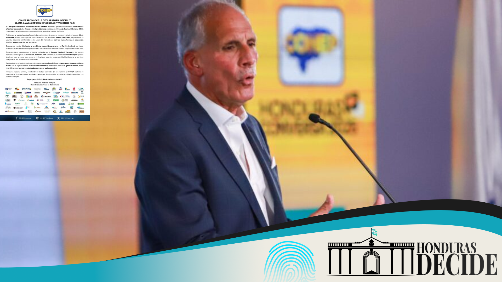 Cohep reconoce declaratoria oficial y llama a avanzar con estabilidad y visión de país