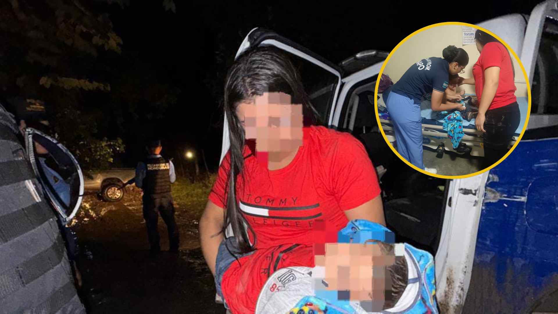 Policía Nacional rescata a niño de 19 meses tras persecución en Florida, Copán