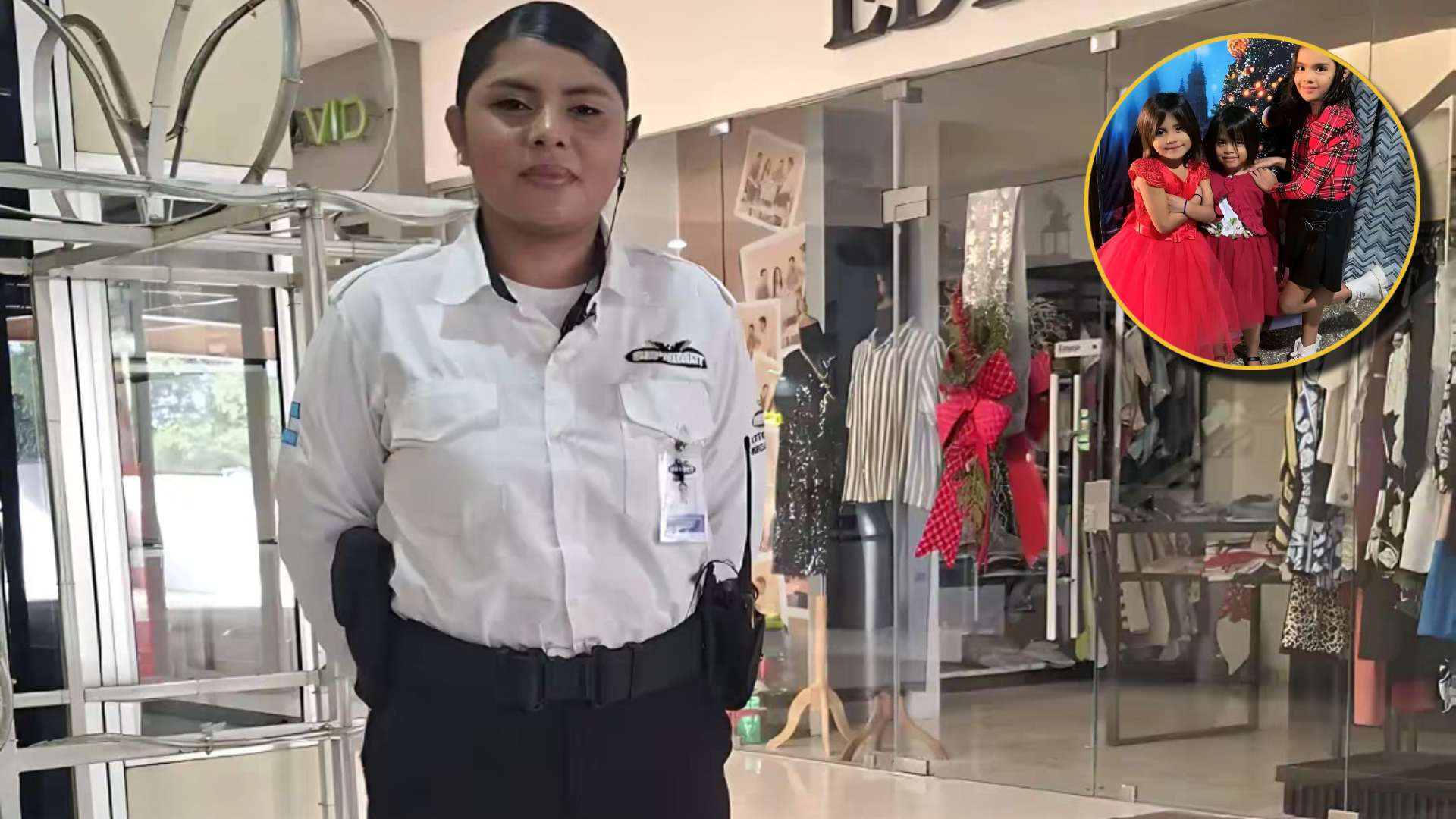 Madre hondureña que es guardia de seguridad se hace viral