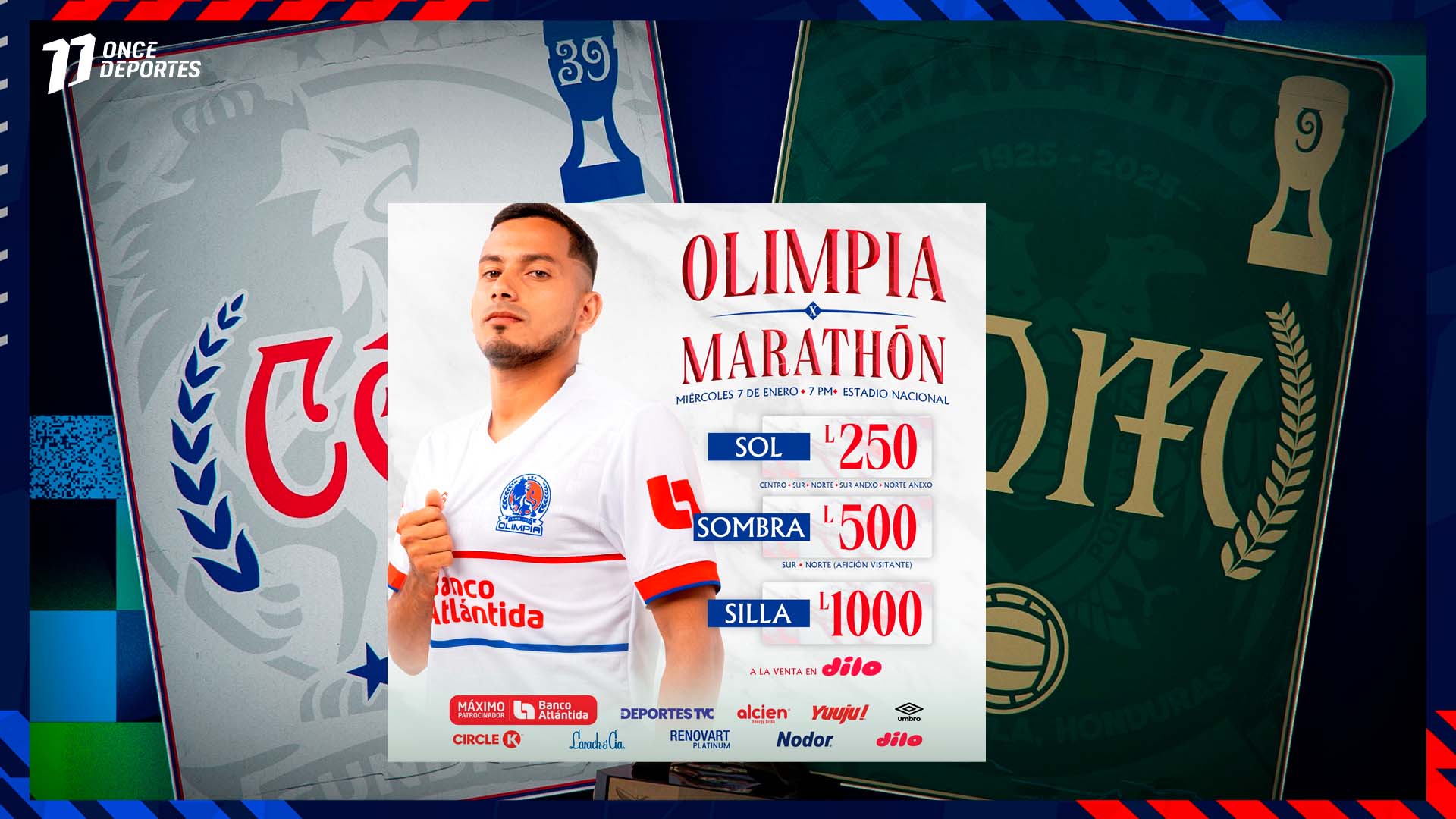 Precios boletos Olimpia vs Marathón Final Vuelta Apertura 2025