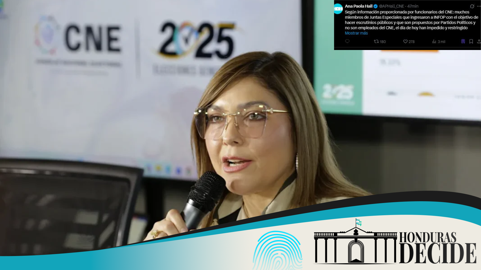 Presidenta del CNE denuncian bloqueos, secuestros y avasallamiento institucional
