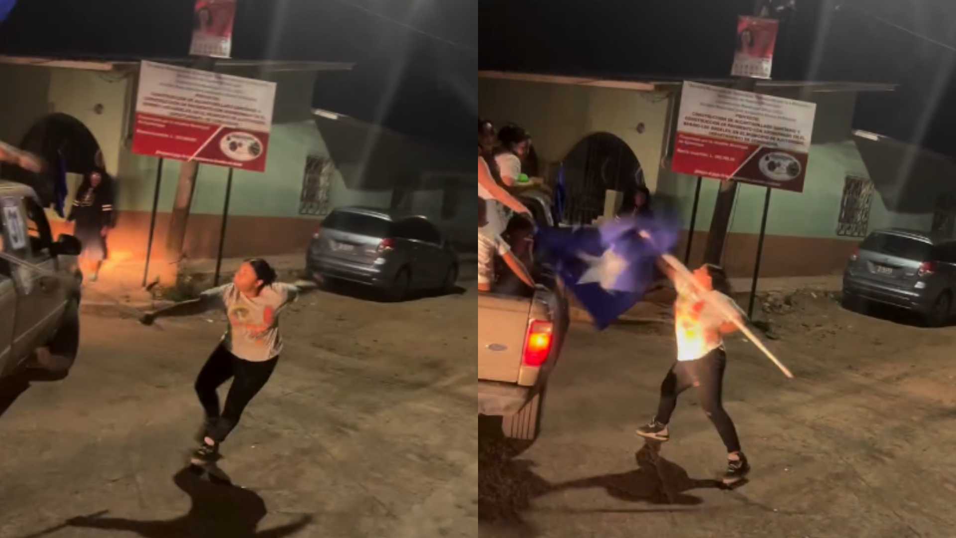 Se viraliza momento de ataque a nacionalistas (VIDEO)