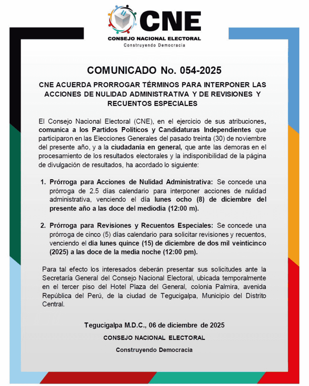 cne elecciones