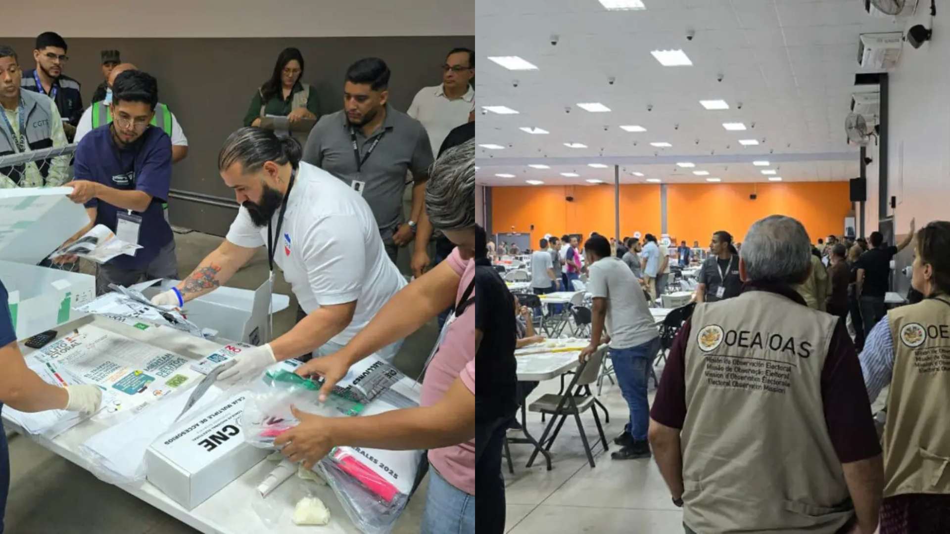 Primeras imágenes marcan el inicio del escrutinio especial en Honduras
