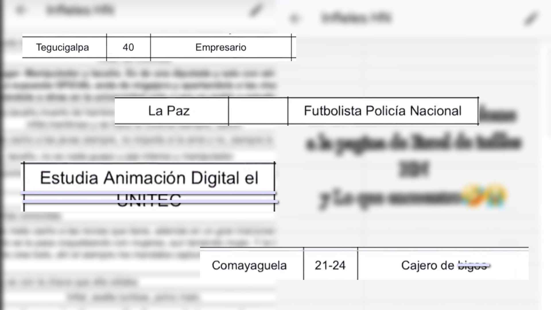 Estudiantes, abogados y policías futbolistas: las profesiones en la polémica “lista de infieles en Excel” en Honduras